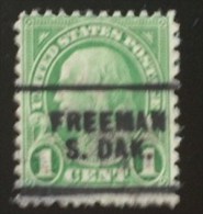 Presidential Series 1922 - Freeman .S. Dak - Voorafgestempeld