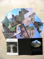 12 Post Cards In Folder From USSR Period ARMENIA 1988 Year, Architecture Of Ancient Armenia - Arménie