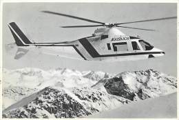 ELICOTTERO AGUSTA 109 HIRUNDO PER LA CARTOLINA DELLA GIORNATA DELL'AEROFILATELIA - LUGANO 1979 - Hélicoptères