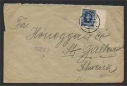 SLOVAKIA, CENSORED COVER 1941 TO SWITZERLAND - Lettres & Documents