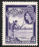 British Guiana 1961 - 4c Violet - Del La Rue SG334a MNH Cat £13 SG2018 Empire - MUST See Full Description Below - Guyane Britannique (...-1966)