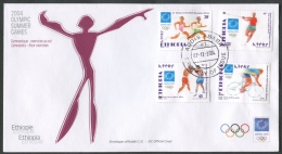 GIOCHI OLIMPICI ESTATE 2004 ATENE - FDC ETIOPIA ETHIOPIA ANNULLO SPECIALE - 29 - Estate 2004: Atene