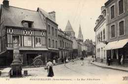 Montivilliers Superbe Vue Animée "rue Félix Faure" TBE - Montivilliers