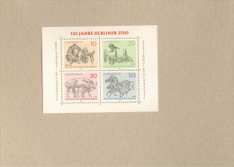 Berlin 125 Jahre Berliner Zoo Block 2, 31 Stück ** MNH - Blocks & Sheetlets