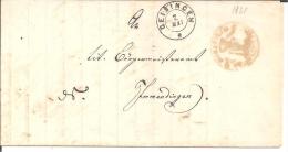 Bad065/  BADEN - Geisingen, 2-Kreisstempel In Schwarz 1861 - Storia Postale