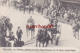 Belgique Bruxelles 9 Mai 1911 Visite De M Fallières Président De La République Francaise à S M Albert Roi Des Belges - Fiestas, Celebraciones