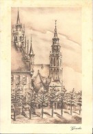 Gouda, Prov. Stempeltocht Zuid-Holland  1943 (naar Een Sepiatekening Van Eline Canter Cremers  ) - Gouda