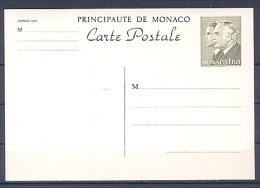 MONACO 037 Princes Rainier III & Albert - Postal Stationery