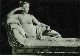 Roma - A.canova - Paolina Borghese - Museo Borghese - Formato Grande Non Viaggiata - S - Musées