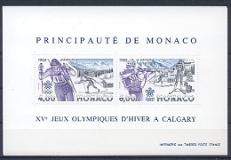 MONACO BF040 Jeux Olympiques D'hiver - Calgary - Winter 1988: Calgary