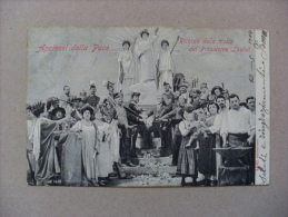 Cartolina "Apoteosi Della Pace" Ricordo Della Visita Del Presidente Émile Loubet 1904 - Sonstige & Ohne Zuordnung