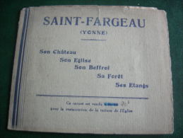 Carnet 12 Vignettes De SAINT FARGEAU Yonne - Blokken & Postzegelboekjes