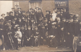 RAISMES : La Société Musicale Devant L´Estaminet DATH - Superbe Carte Photo - - Raismes