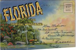 Etats Unis  Florida Tropical Wonderland  Carnet Souvenir De 9 Vues Recto-Verso Soit Un Total De 18 Vues (voir Scan) - Altri & Non Classificati