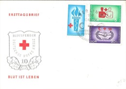 GERMANY  # DDR LETTER FROM 1966 RED CROSS - Buste - Usati