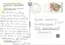 CZECHOSLOVAKIA  #  POSTCARD FROM YEAR 1991 - Postcards