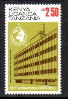 Kenya KUT 1973 Interpol Police 2/50 Value, MNH - Kenya, Oeganda & Tanzania