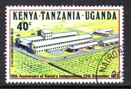 Kenya KUT 1973 10th Anniversary Of Independence 40c Value, Used - Kenya, Oeganda & Tanzania