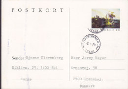 Norway Postal Stationery Ganzsache Entier Deluxe Cancel BUREAU D'ECHANGE OSLO 1978 To Brønshøj Denmark - Ganzsachen