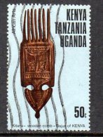 Kenya KUT 1975 African Arts 50c Value, Used - Kenya, Uganda & Tanzania