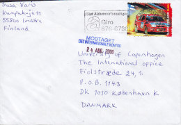 Finland KØBENHAVN (Denmark) ! Slogan 2000 Cover Brief To KØBENHAVN K. Denmark Ralley Stamp From Bookletb Miniature Sheet - Briefe U. Dokumente