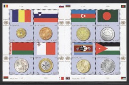 Austria (UN Vienna) - 2010 Flags And Coins Kleinbogen MNH__(THB-5249) - Blocchi & Foglietti