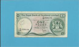 SCOTLAND - UNITED KINGDOM - 1 POUND - 10.01.1981 - P 336 - THE ROYAL BANK OF SCOTLAND LIMITED - 1 Pound