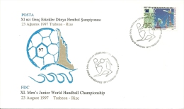 Turkey; Special Postmark 1997 21th Men's Junior World Handball Championship - Handball