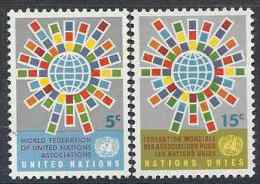 1966 NATIONS UNIES 148-49** Drapeaux - Ongebruikt
