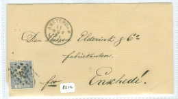 HANDGESCHREVEN BRIEF Uit 1871 NVPH Nr. 7 Uit AMSTERDAM Naar ENSCHEDE  (8212) - Cartas & Documentos