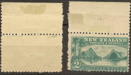 NZ 1898 2/- Milford P11 Laid Paper SG 269 UNHM #HV14 - Neufs