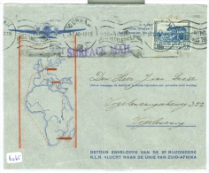 BRIEFOMSLAG UIT 1940 VAN DURBAN SOUTH AFRICA NAAR VOGELENZANG (8065) - Covers & Documents