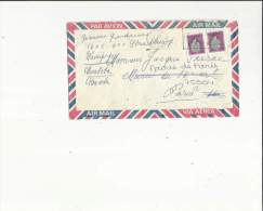 Enveloppe Timbrée Flamme De Mme Germaine Grandpierre A Meintoba Canada Adressé A Mr Jacque Chirac Mairie De Paris 75 - Airmail