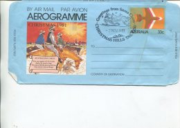 (999) Australia Aerogramme - 1981 - Special Christmas Postmark - Aérogrammes