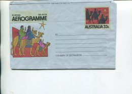 (999) Australia Aerogramme - 33 C - Christmas - Noel - Aerogrammi