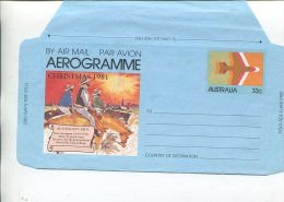 (999) Australia Aerogramme - 40 C - Parachuting & Ballooning - Aérogrammes