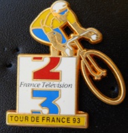 Pin's Vélo Cyclisme Tour De France 93 France Télévision - Radsport