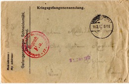 GUE - L17 - Lettre De Prisonnier De Guerre - Kriegsgefangenensendung 1917 Avec Cachet De Censure De Camp De Schneidemühl - Prima Guerra Mondiale