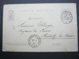 1883, Ganzsache Mit Rs. Zudruck - Stamped Stationery