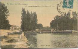 MAREUIL-sur-AY - Le Canal Et Le Pont - Mareuil-sur-Ay