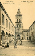 CPA 43 MONTFAUCON L HOTEL DE VILLE ET L EGLISE - Montfaucon En Velay