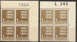 Denmark 1946  Michel 289x, 289y  Plate-block MNH.. - Nuevos