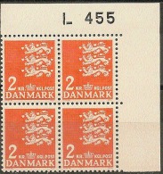 Denmark 1946  Michel 290y  Plate-block MNH.. - Unused Stamps