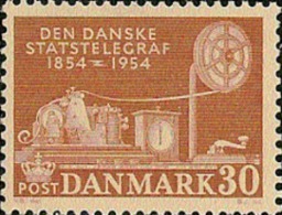 Denmark  1954.  100 Anniv Telegraph. Michel 351  MNH. - Unused Stamps