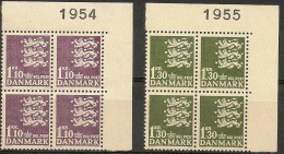 Czeslaw Slania. Denmark 1965. Coat Of Arms. Michel 433-34 Plate-block MNH. - Nuovi