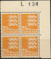 Czeslaw Slania. Denmark 1967. Coat Of Arms. Michel 461 Plate-block MNH. - Unused Stamps