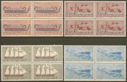 Denmark 1970. Danish Shipping. Michel 501-04, 4-block MNH. - Unused Stamps