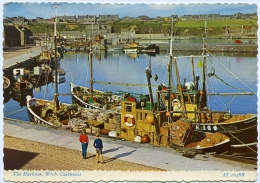 WICK : THE HARBOUR, CAITHNESS - FISHING BOATS  (10 X 15cms Approx.) - Caithness