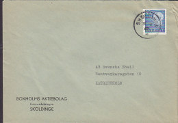 Sweden BOXHOLMS AKTIEBOLAG Gruvavdelingen SKÖLDINGE 1969? Cover Brief To KATRINEHOLM King Gustav VI. Adolf Stamp - Covers & Documents