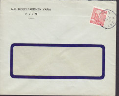 Sweden A.-B. MÖBELFABRIKEN VARIA, FLEN 1945 Cover Brief King Gustav V. Stamp - Brieven En Documenten